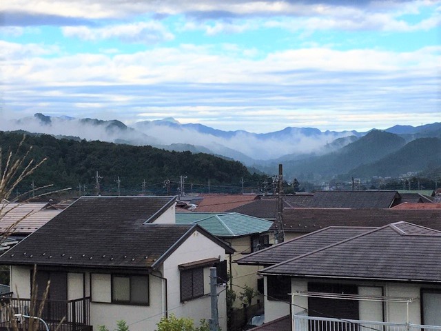 雨上がりの奥武蔵連山
